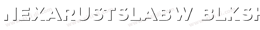 NexaRustSlabW BlkSha字体转换